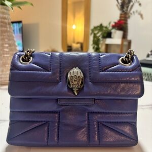 Kurt Geiger ‘The Kensington” Metallic Purple Shoulder Bag